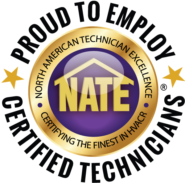 Proud to Employ NATE Certified Technicians