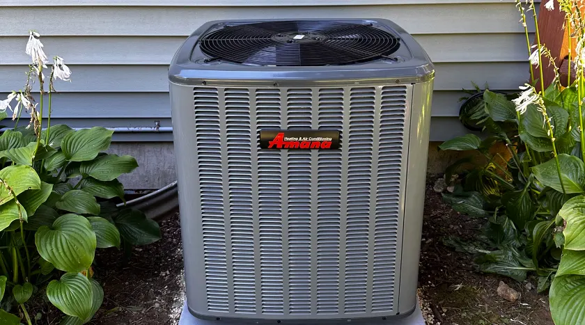 Amana air conditioner installed by Rest Assured HVAC