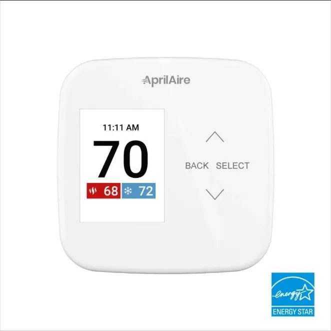 AprilAire S86WMUPR Wi-Fi thermostat with color touchscreen