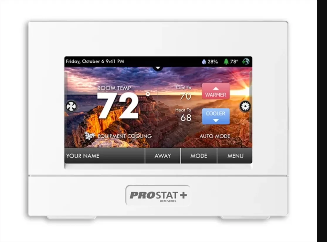 Prostat+ PSP4273RT touchscreen programmable thermostat with humidity control